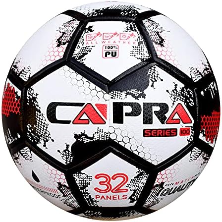 CAPRA SIZE 5 כדור כדורגל בגודל רשמי | כדור התאמה קשור תרמית לאימונים מקצועיים ומשחק | כדור כדורגל אטום למים בגודל 5 לגברים בנים נוער ונערות